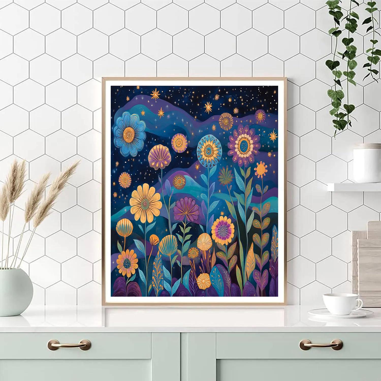 Paul Cézanne Inspired Cosmic Flora Paint by numbers kits