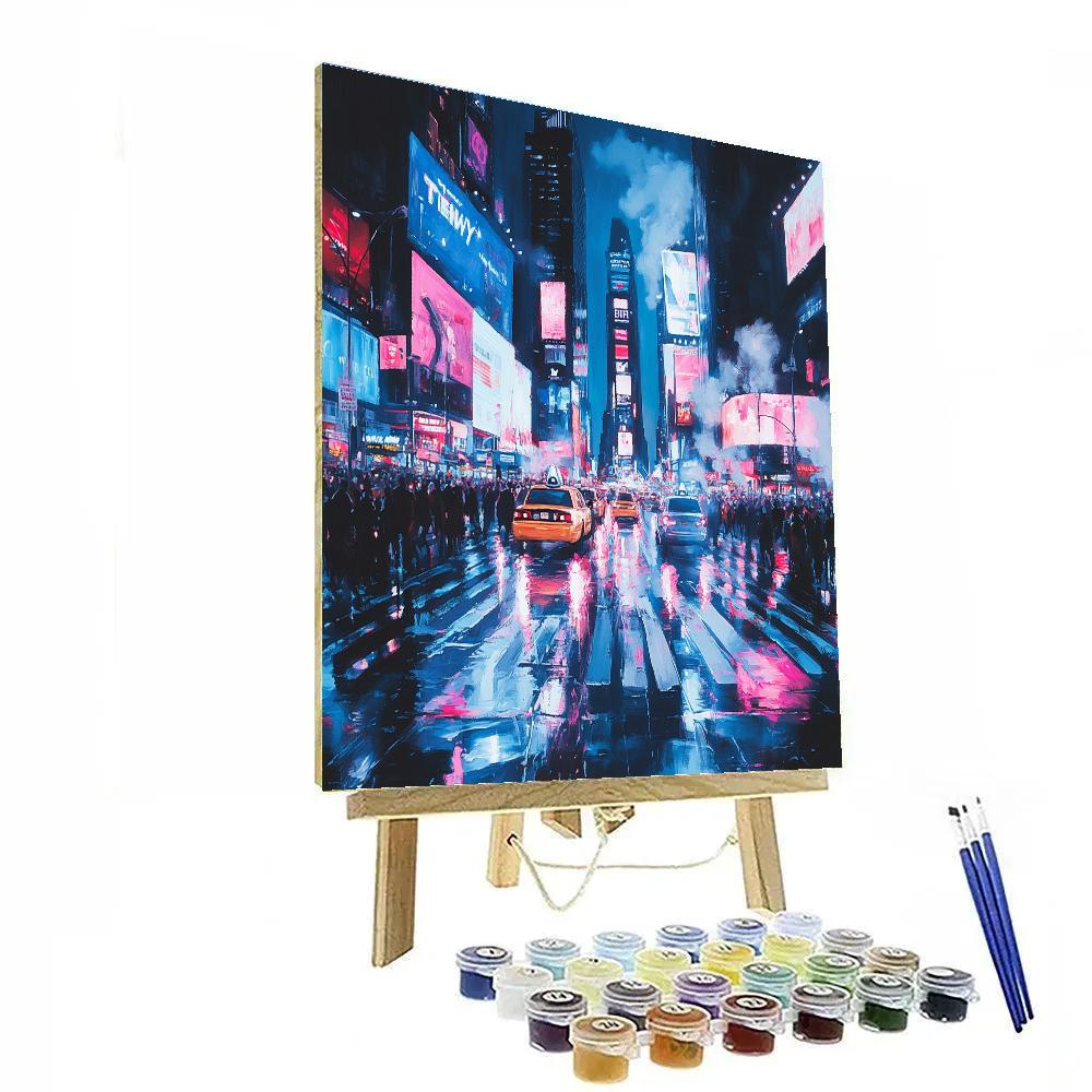 Times Square At Night New York United States Paint by numbers kits