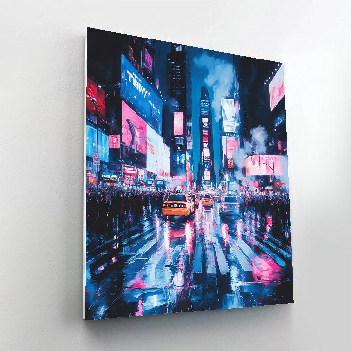Times Square At Night New York United States Paint by numbers kits