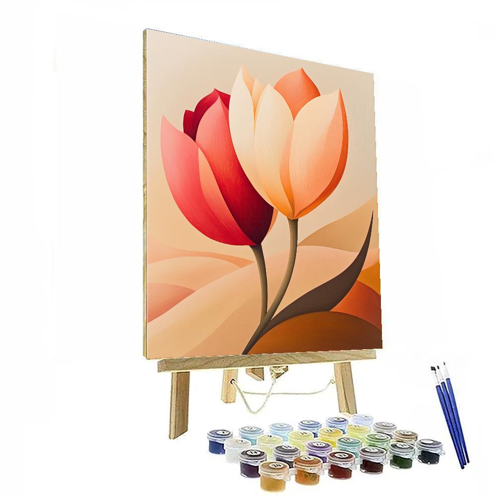 Georgia OKeeffe Inspired Desert Flowers Painting by numbers kit
