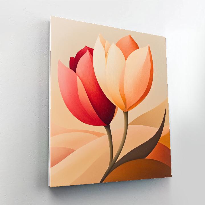 Georgia OKeeffe Inspired Desert Flowers Painting by numbers kit
