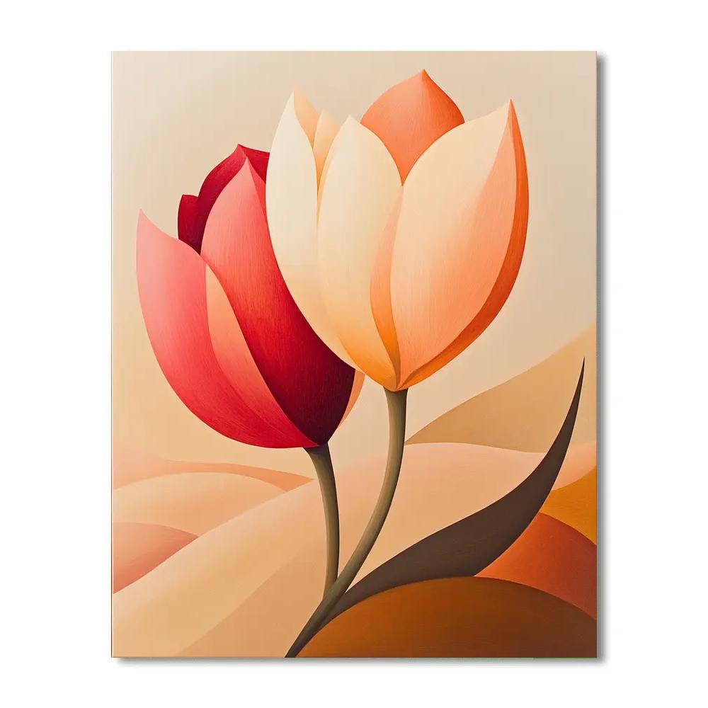Georgia OKeeffe Inspired Desert Flowers Painting by numbers kit