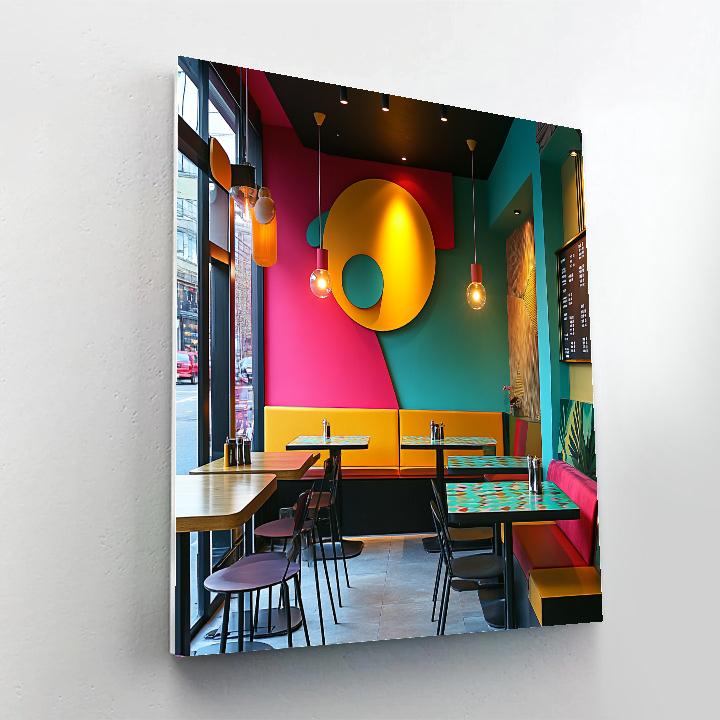 Matisse Inspired Joyful Café Scene Numbered painting kits
