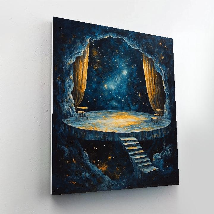 Salvador Dali Inspired Celestial Theater Numbered painting kits