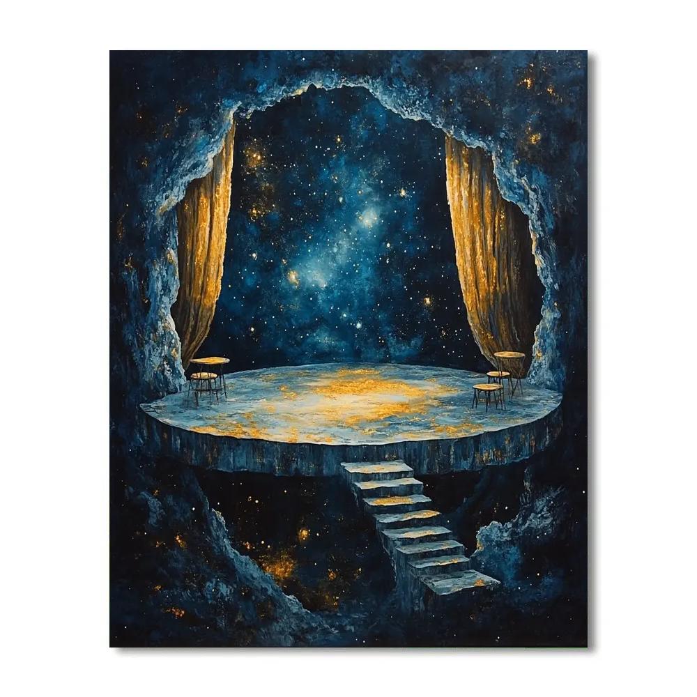 Salvador Dali Inspired Celestial Theater Numbered painting kits