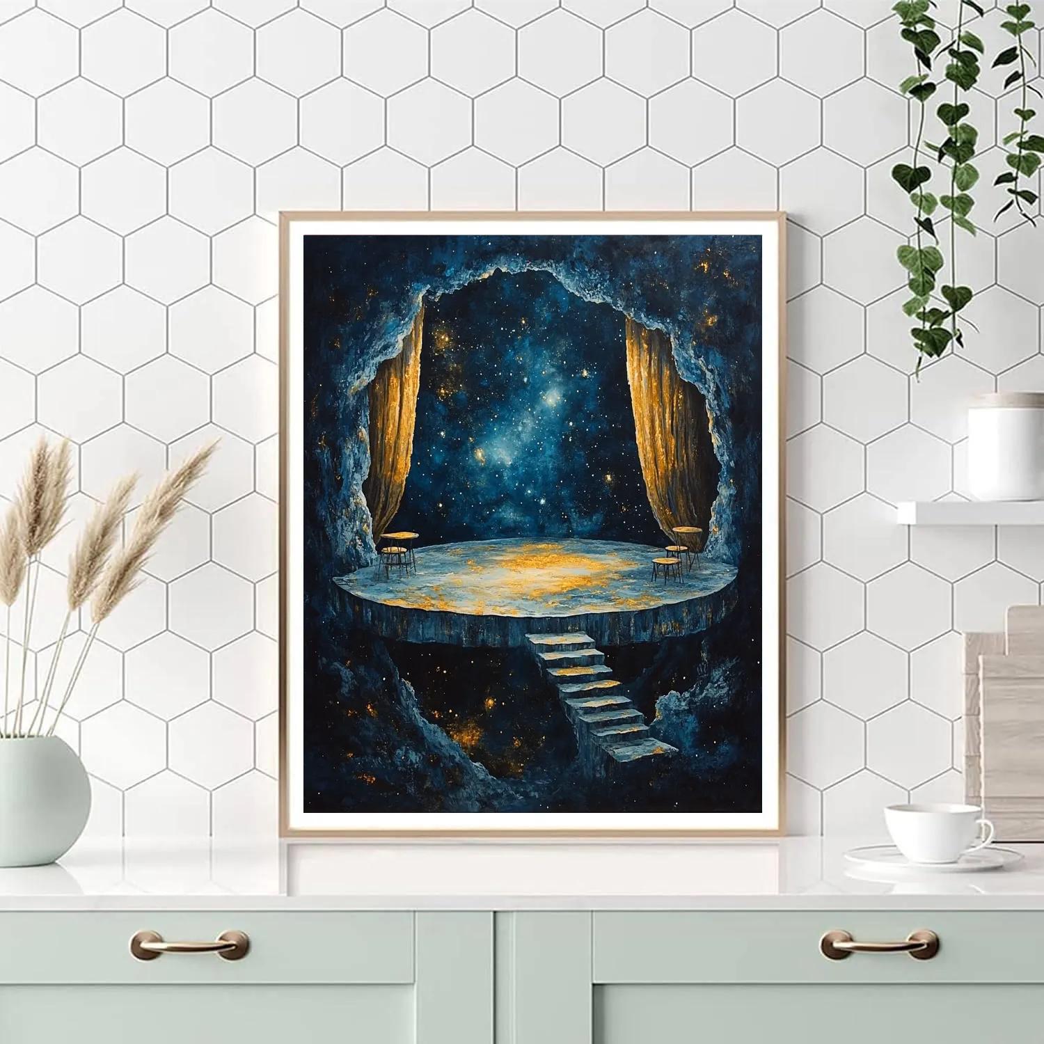 Salvador Dali Inspired Celestial Theater Numbered painting kits