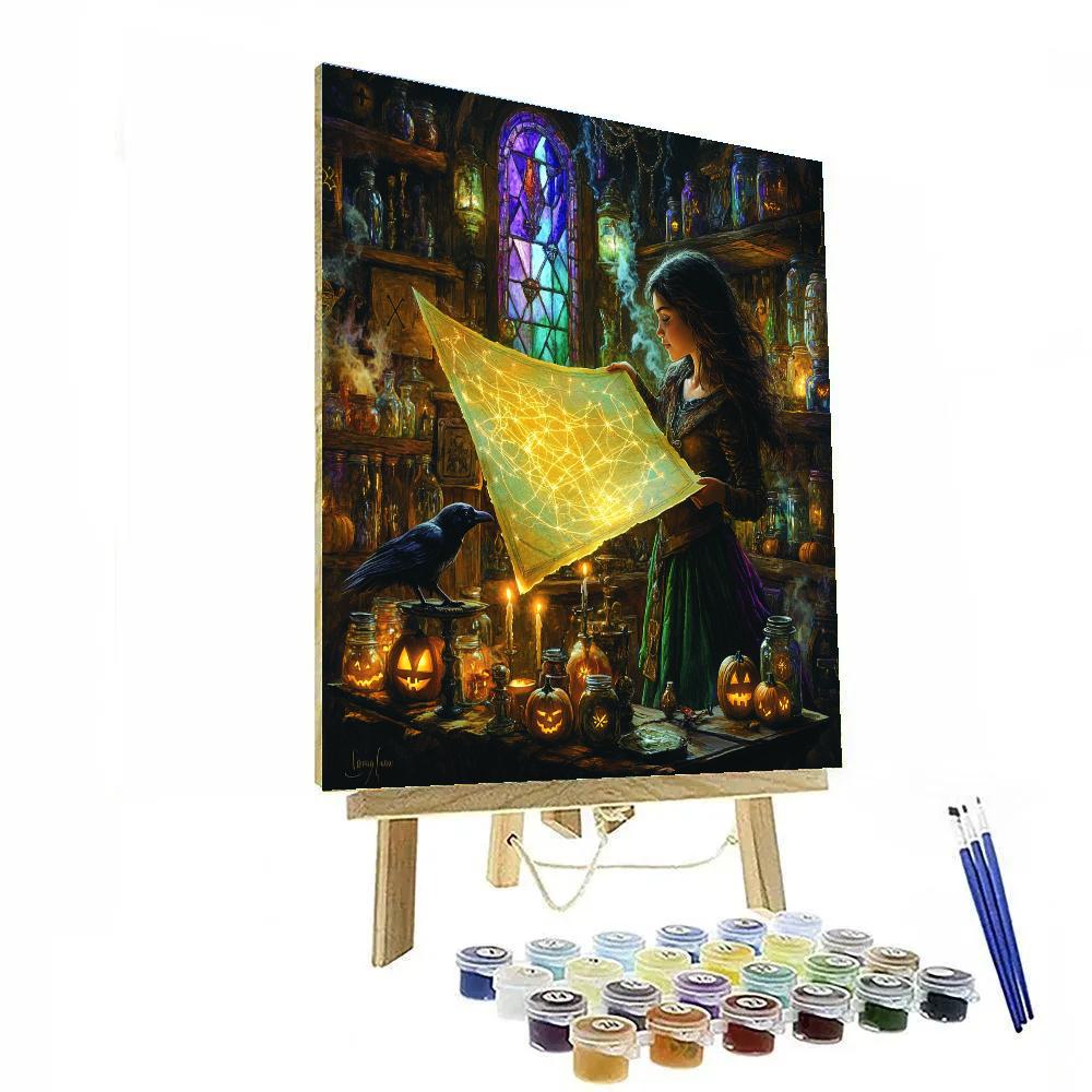 Witchs Market Of Forgotten Maps Numbered painting kits