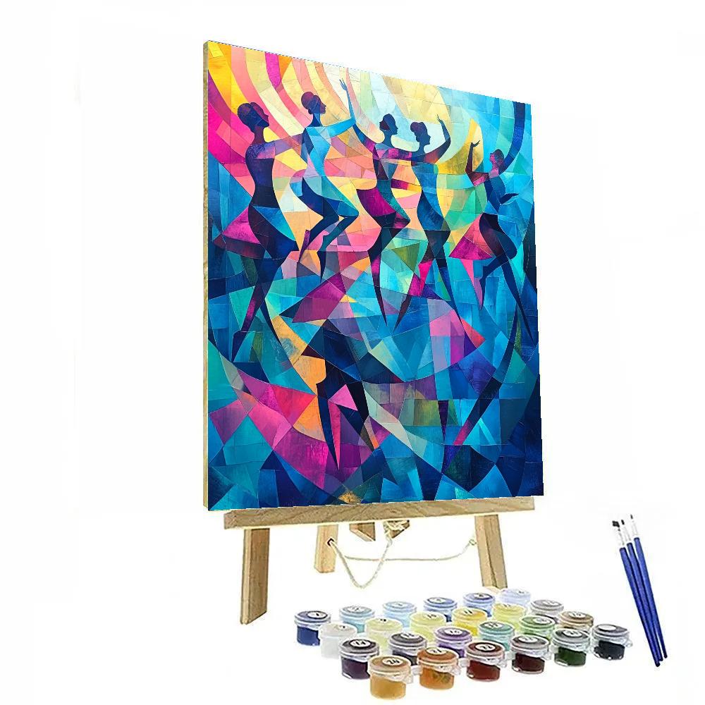 Picasso Inspired Dancers In Motion DIY paint by numbers