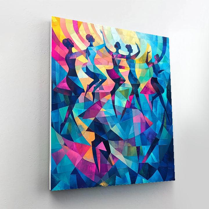 Picasso Inspired Dancers In Motion DIY paint by numbers