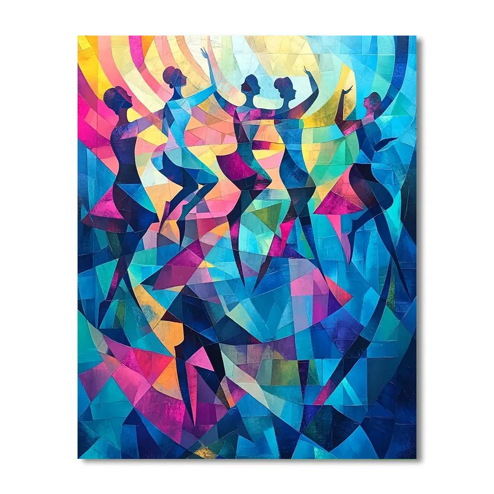 Picasso Inspired Dancers In Motion DIY paint by numbers