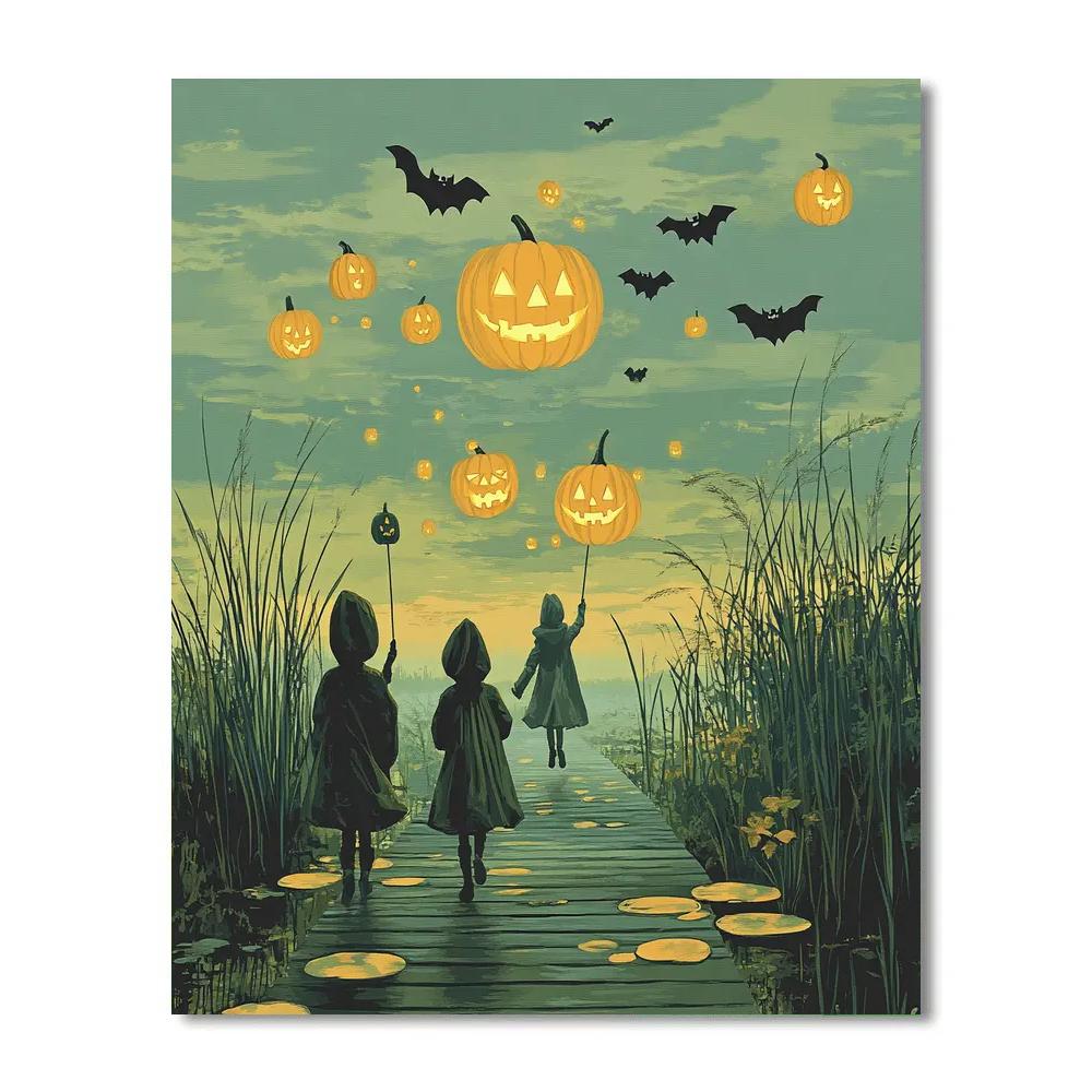 Lantern Fish Of The Moon Marsh Numbered painting kits