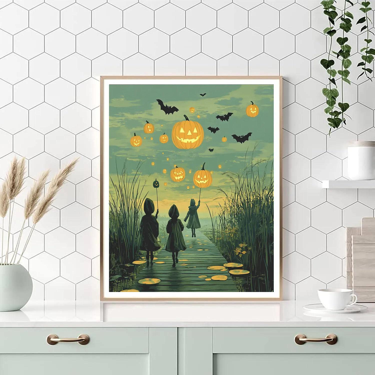 Lantern Fish Of The Moon Marsh Numbered painting kits