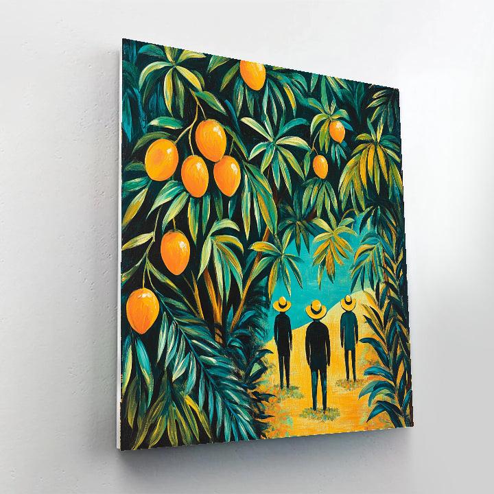 Gauguin Inspired Island Harvest paint by color