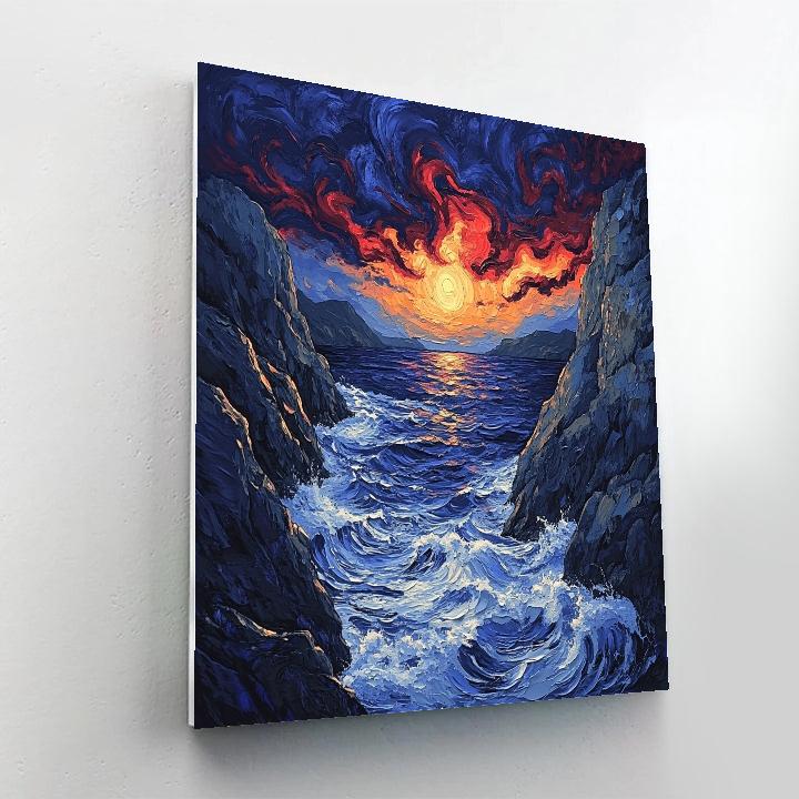 Arthur Lismer Inspired September Gale Over High Rocky Channel paint by color