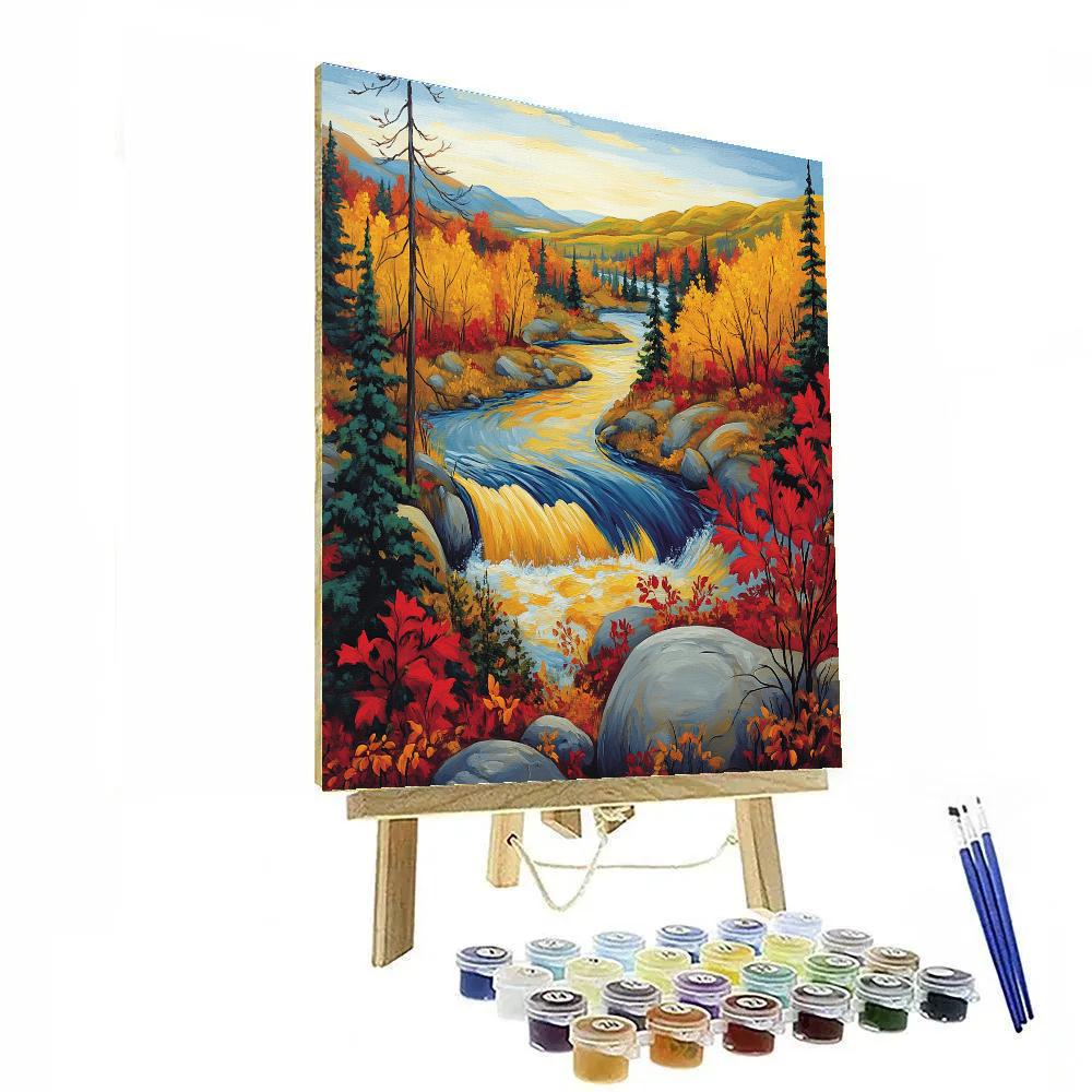 A.Y. Jackson Inspired Algoma River Chorus Painting by numbers kit