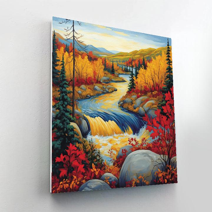 A.Y. Jackson Inspired Algoma River Chorus Painting by numbers kit