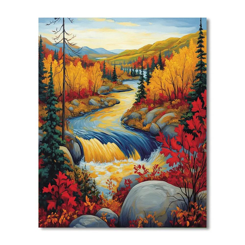 A.Y. Jackson Inspired Algoma River Chorus Painting by numbers kit