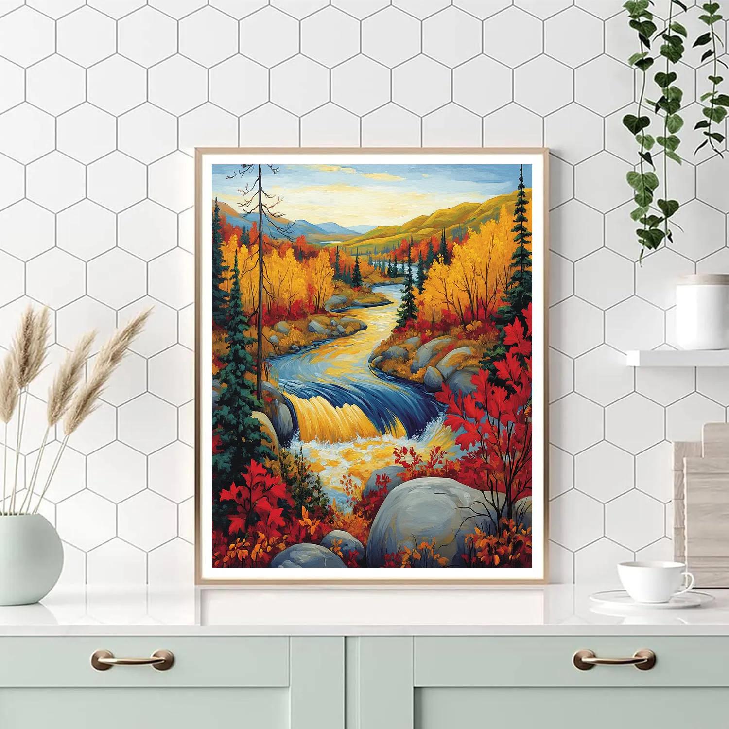 A.Y. Jackson Inspired Algoma River Chorus Painting by numbers kit