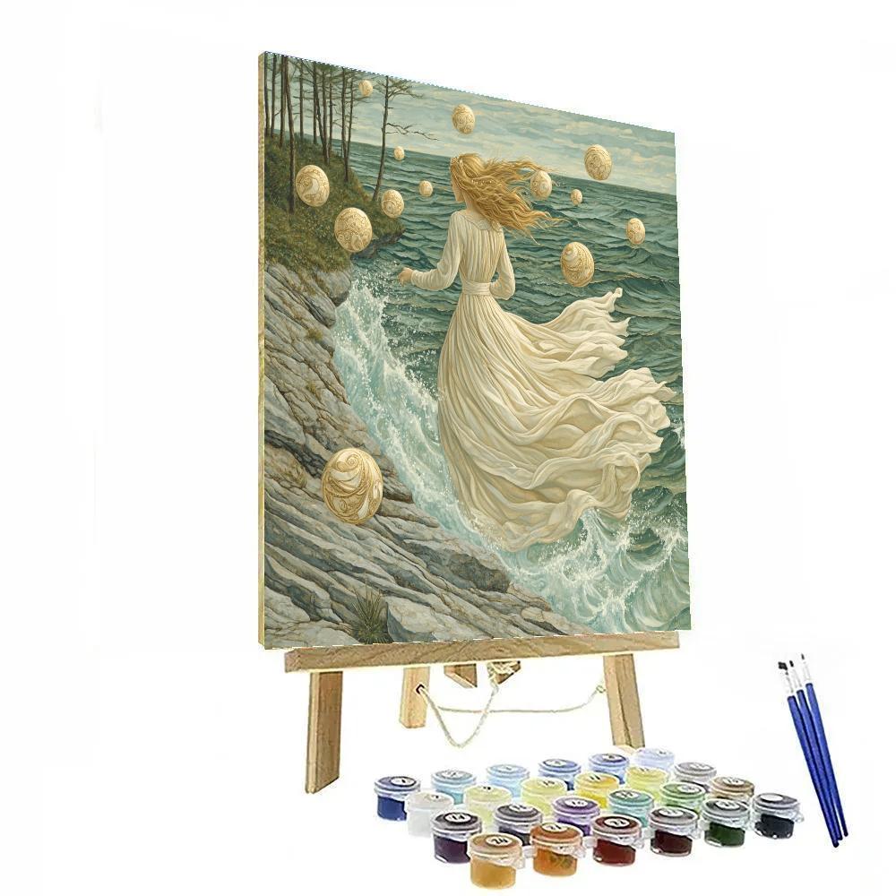 Botticelli Inspired Mythic Coastline Paint by numbers kits
