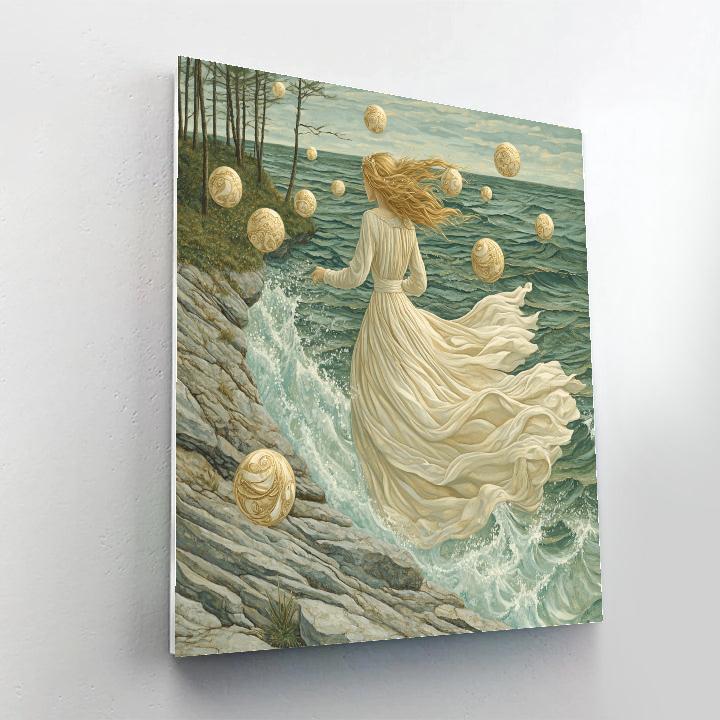 Botticelli Inspired Mythic Coastline Paint by numbers kits
