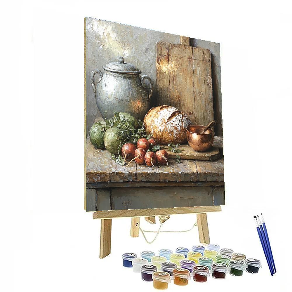 Diego Velázquez Inspired Market Bodegón Harmony paint by color