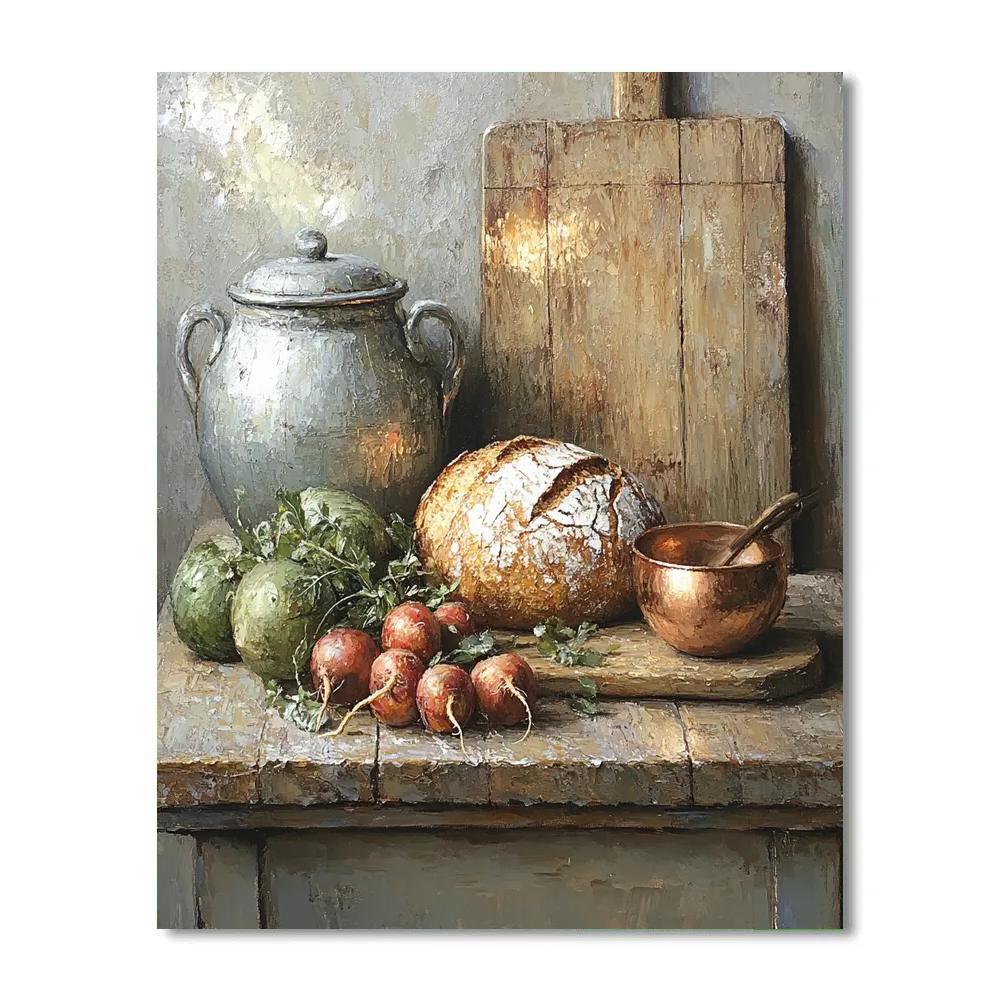 Diego Velázquez Inspired Market Bodegón Harmony paint by color