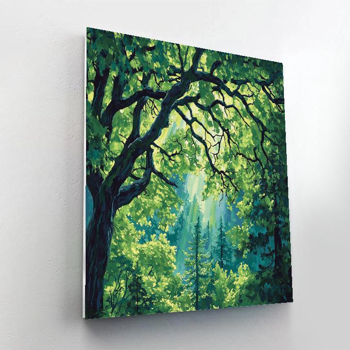 Emily Carr Inspired Whispering Canopy paint by number