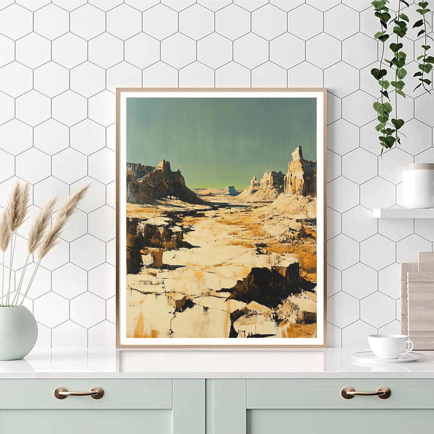 Francisco Goya Inspired Eclipsed Horizon Over Cracked Badlands Paint by numbers kits