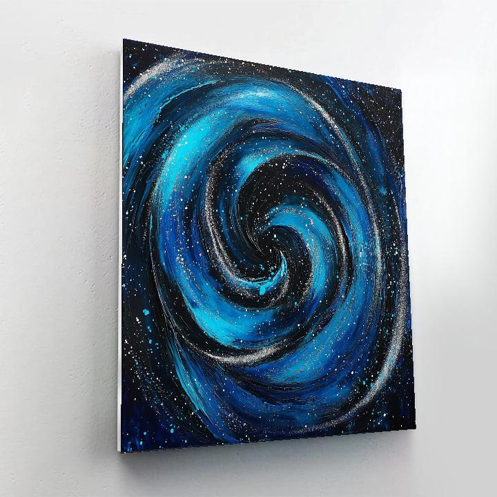 Jackson Pollock Inspired Midnight Vortex Of Dripping Hues Numbered painting kits