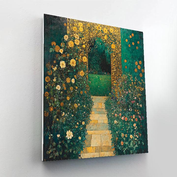 Klimt Inspired Floral Harmony Paint by numbers art