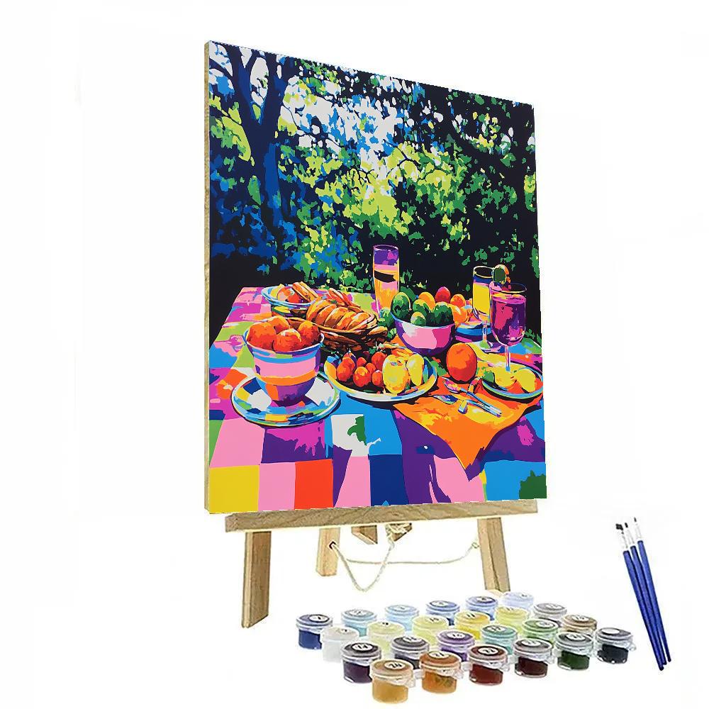 Warhol Inspired Pop Art Picnic Painting by numbers kit