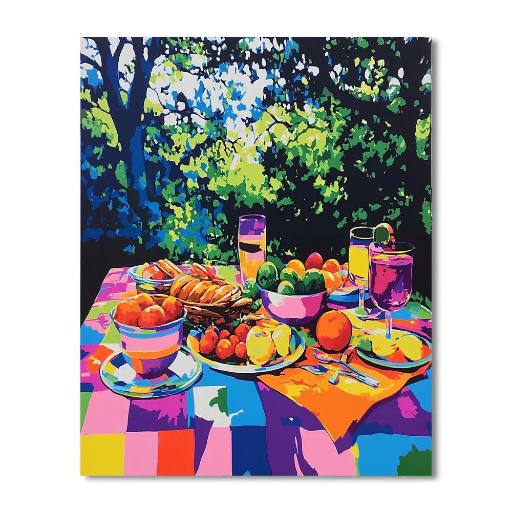 Warhol Inspired Pop Art Picnic Painting by numbers kit