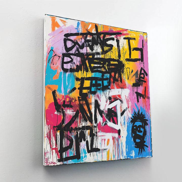 Basquiat Inspired Urban Expression painting number kit