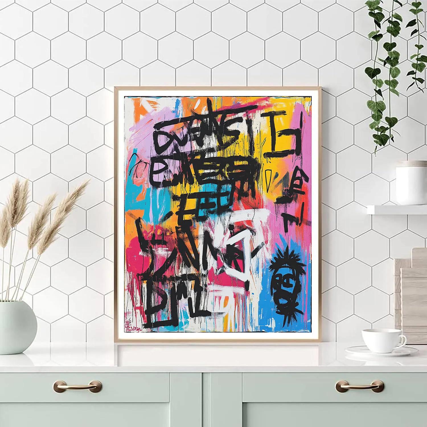 Basquiat Inspired Urban Expression painting number kit