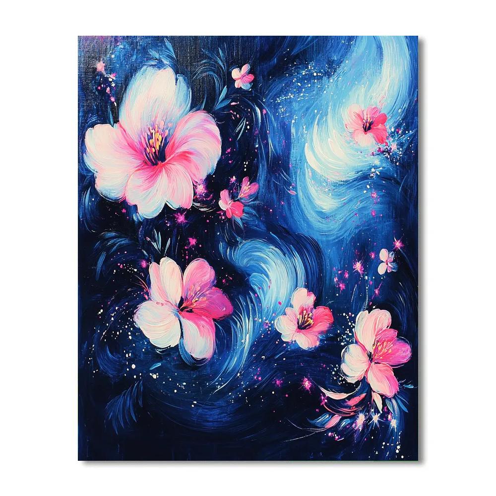 Edgar Degas Inspired Nebula Garden paint by number