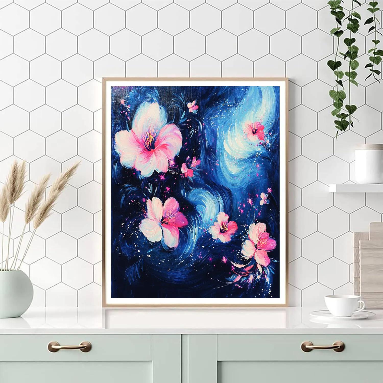 Edgar Degas Inspired Nebula Garden paint by number