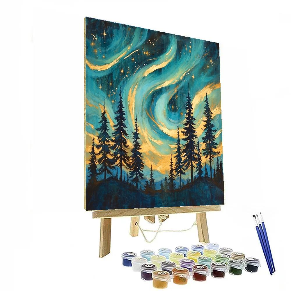 Edgar Degas Inspired Aurora Pines Numbered painting kits
