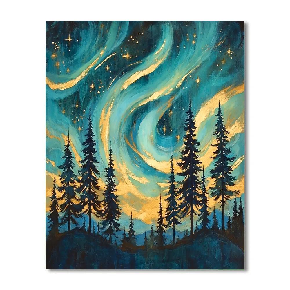 Edgar Degas Inspired Aurora Pines Numbered painting kits