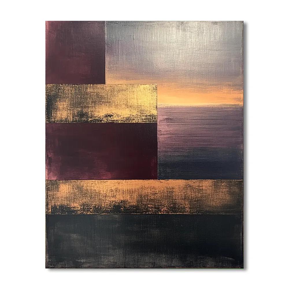 Mark Rothko Inspired Tectonic Dusk Paint by numbers kits