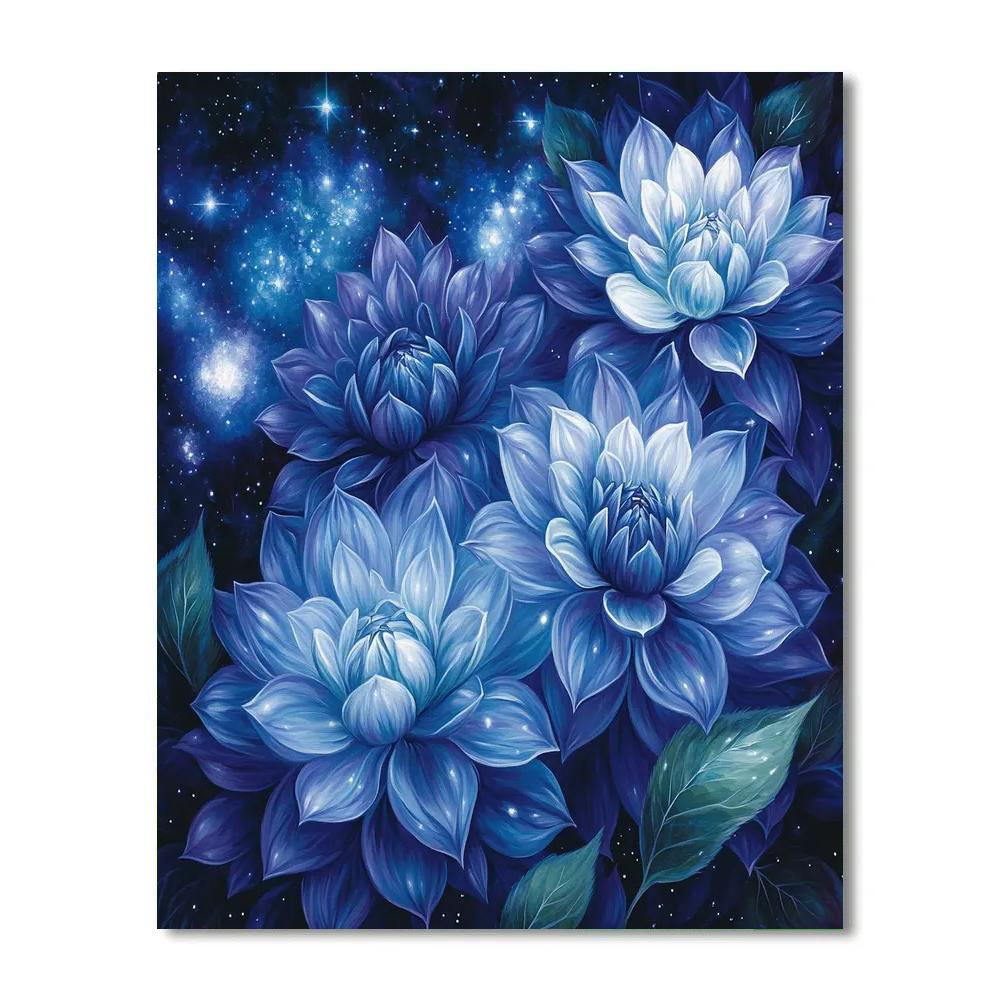 Leonardo Da Vinci Inspired Cosmic Garden paint by number