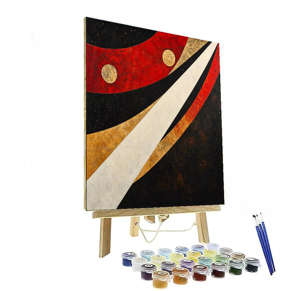 Kazimir Malevich Inspired Suprematist Aurora Paint by numbers kits