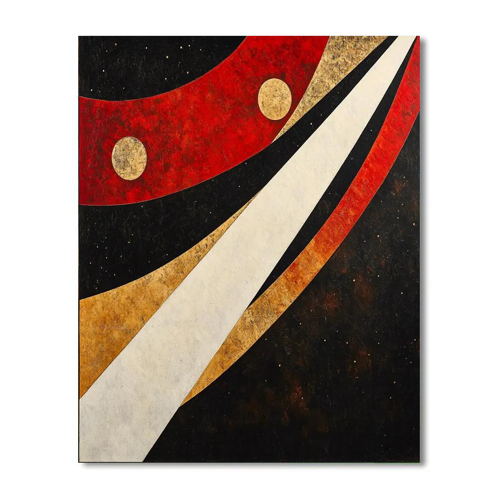 Kazimir Malevich Inspired Suprematist Aurora Paint by numbers kits