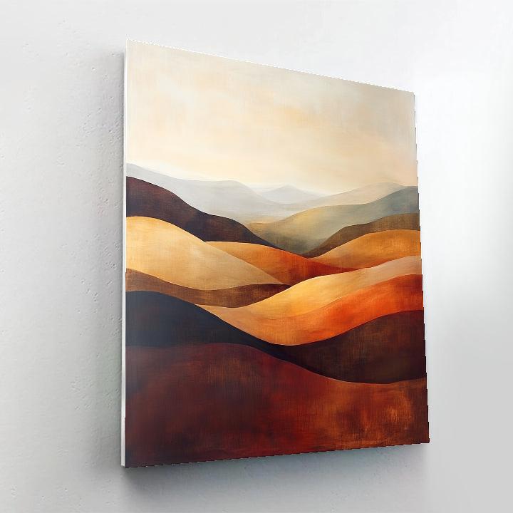 Mark Rothko Inspired Autumnal Reverie DIY paint by numbers