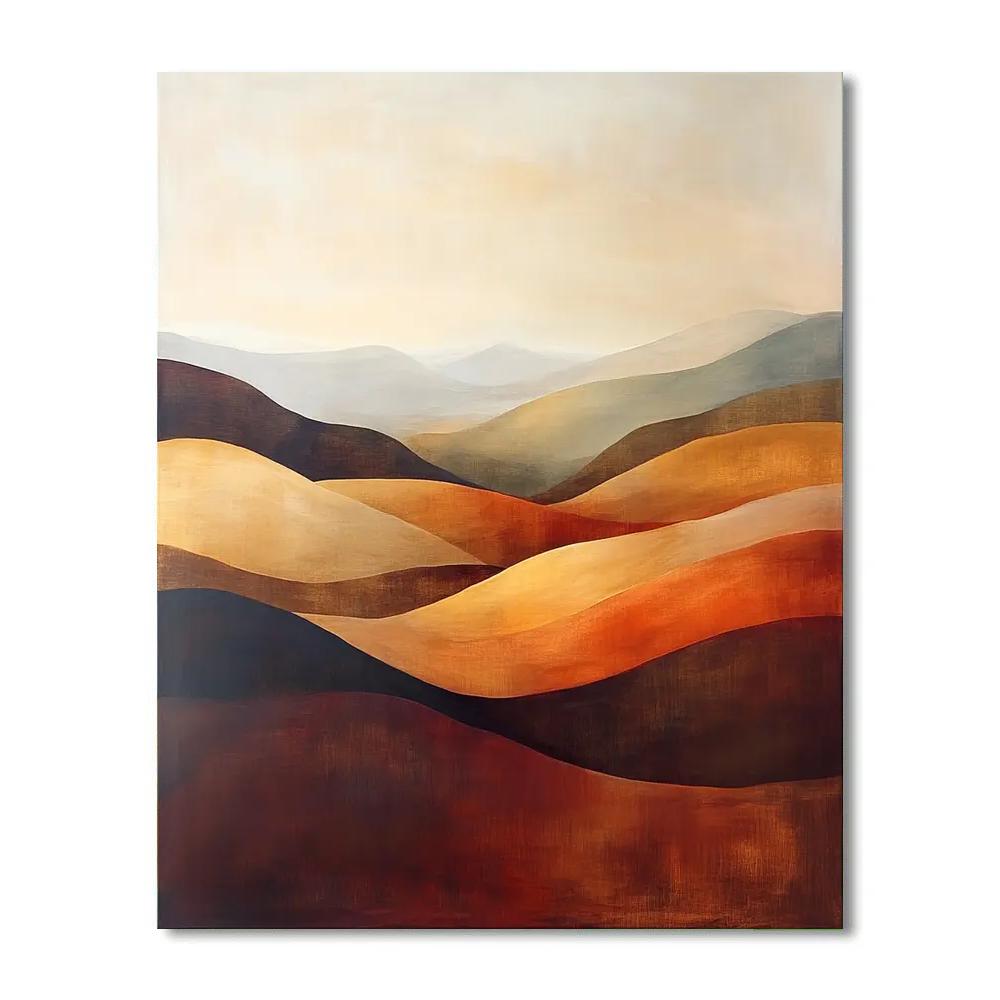 Mark Rothko Inspired Autumnal Reverie DIY paint by numbers