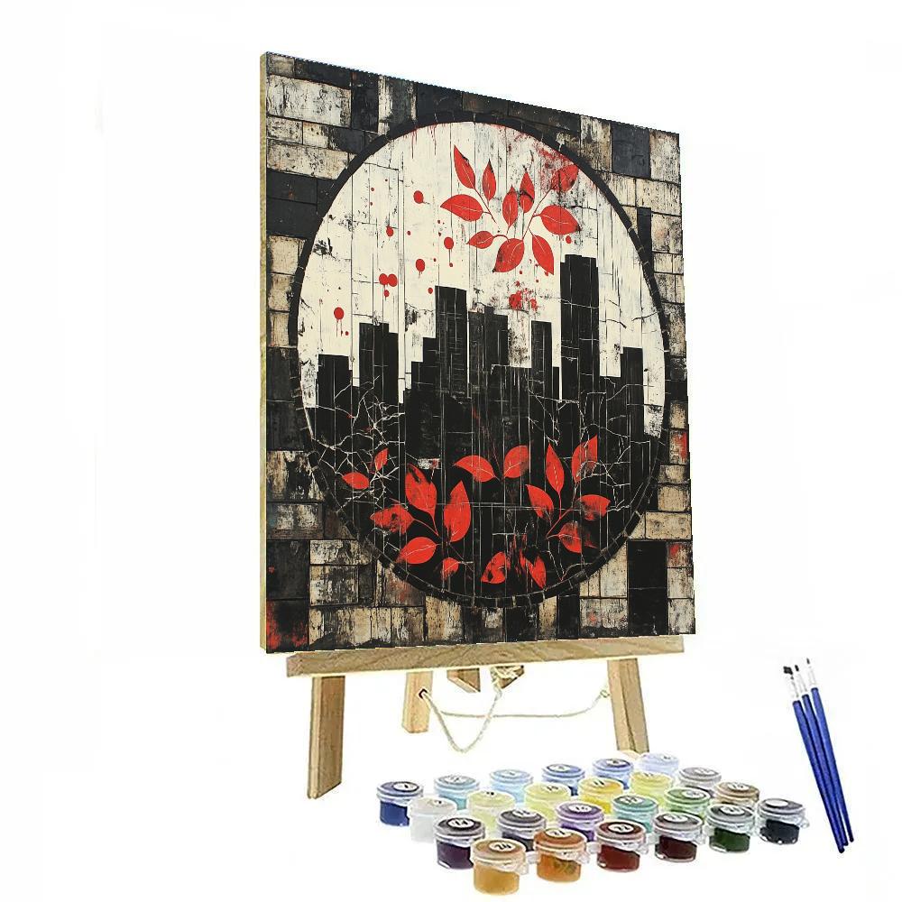 Banksy Inspired Urban Ecology paint by numbers