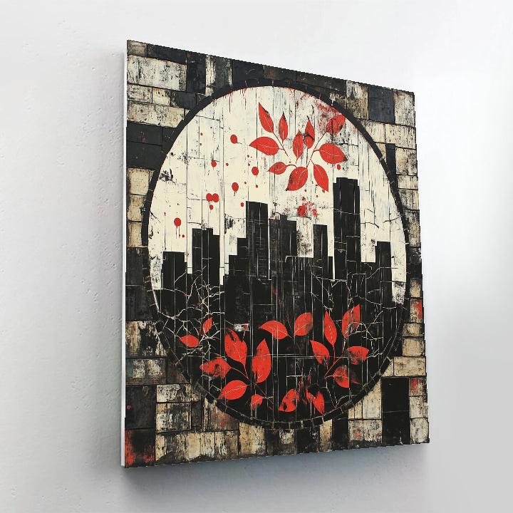 Banksy Inspired Urban Ecology paint by numbers