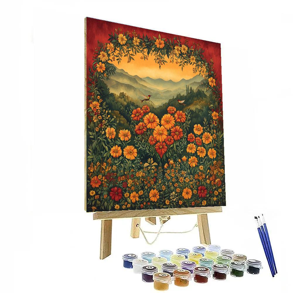 Frida Kahlo Inspired Emotional Garden Paint by numbers art