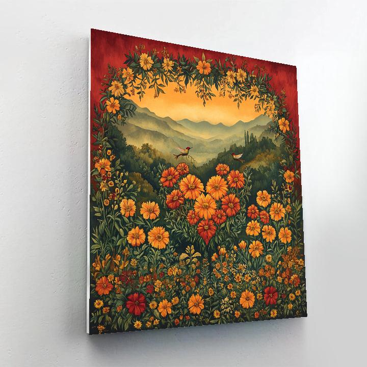 Frida Kahlo Inspired Emotional Garden Paint by numbers art