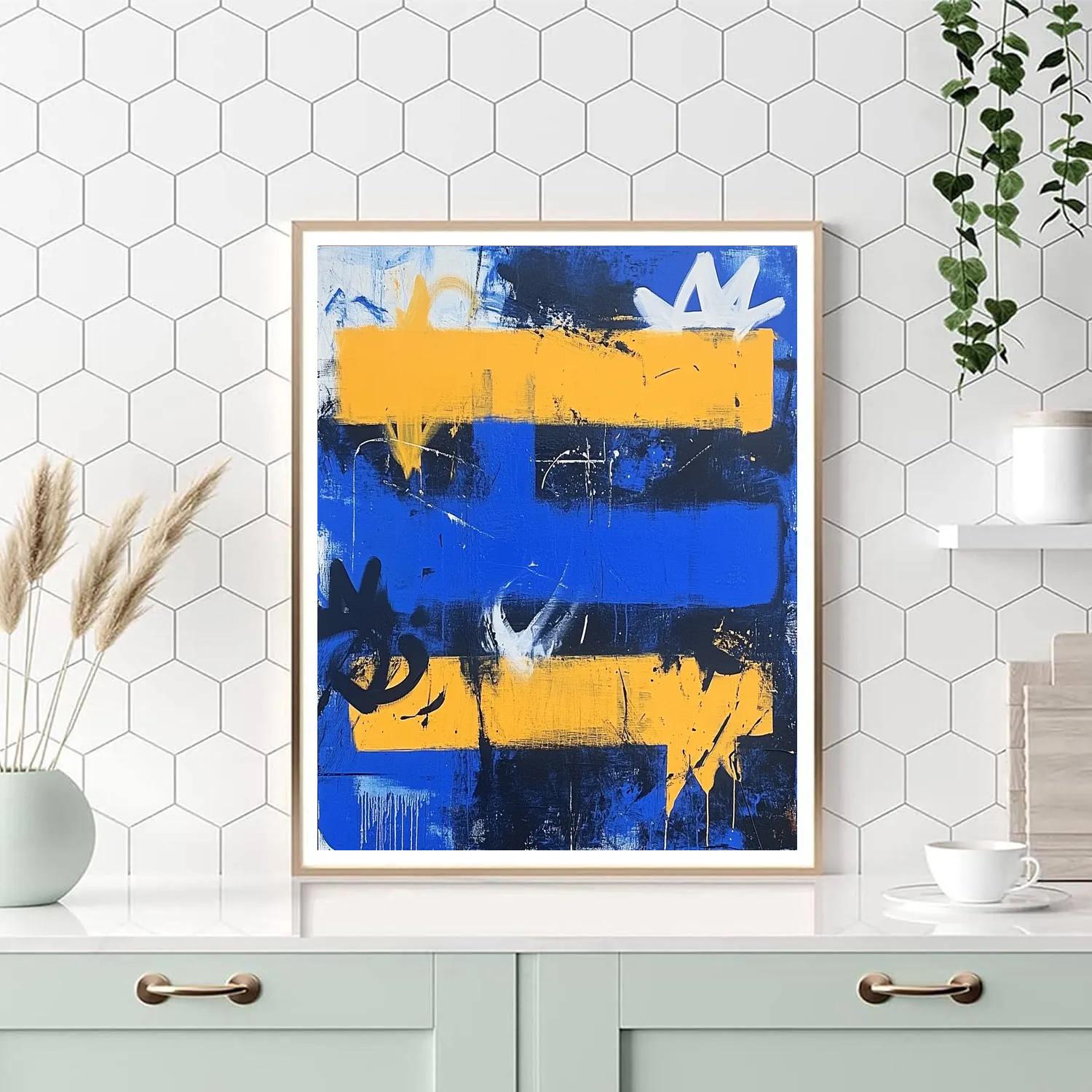 Jean-Michel Basquiat Inspired Neon Orbit paint by number