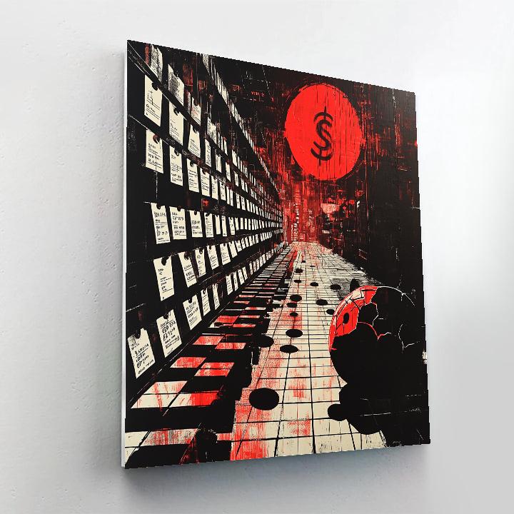 Banksy Inspired Market Of Shadows Paint by numbers art